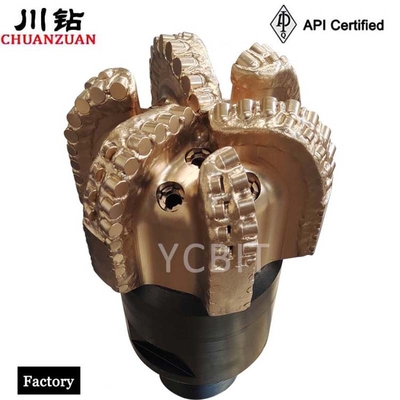 Nhà sản xuất Trung Quốc10 Mũi khoan PDC thân thép 5/8 inch Mũi khoan 6 lưỡi để khoan dầu